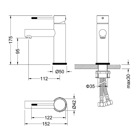 Смеситель для раковины Timo Saona 2361/19F, розовое золото - фото 11