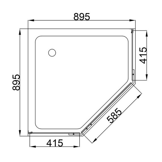 Поддон акриловый Loranto Tray 90x90 см CS-816SB - фото 3