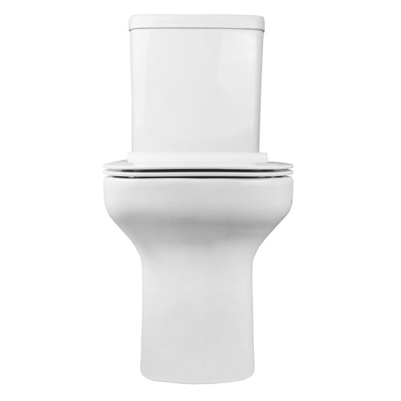 Унитаз-компакт безободковый Creo Ceramique ARLES AS1003+AS1002R с тонкой крышкой микролифт - фото 2