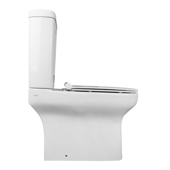 Унитаз-компакт безободковый Creo Ceramique ARLES AS1003+AS1002R с тонкой крышкой микролифт - фото 3