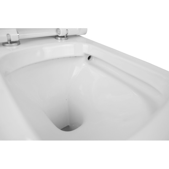 Унитаз-компакт безободковый Creo Ceramique ARLES AS1003+AS1002R с тонкой крышкой микролифт - фото 9