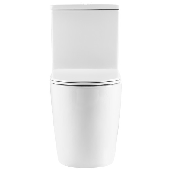 Унитаз-компакт безободковый Azario LEO TORNADO FLUSHING AZ-1253CT с тонкой крышкой микролифт (система смыва Торнадо) - фото 3