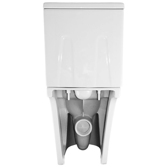 Унитаз-компакт безободковый Azario LEO TORNADO FLUSHING AZ-1253CT с тонкой крышкой микролифт (система смыва Торнадо) - фото 12