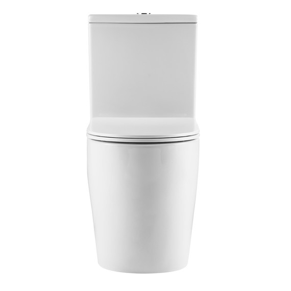 Унитаз-компакт безободковый Azario LUMA TORNADO FLUSHING AZ-1253ST с тонкой крышкой микролифт (система смыва Торнадо) - фото 2