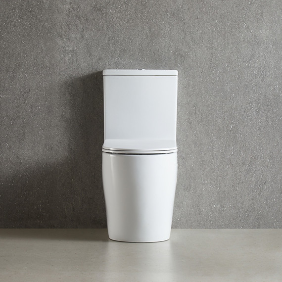 Унитаз-компакт безободковый Azario LUMA TORNADO FLUSHING AZ-1253ST с тонкой крышкой микролифт (система смыва Торнадо) - фото 8