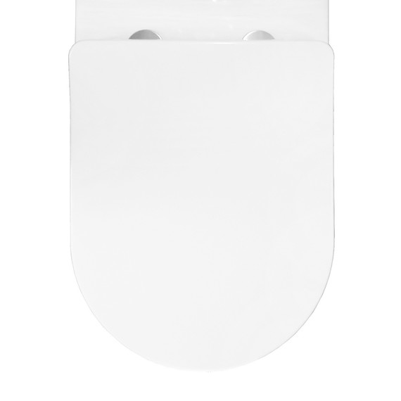 Унитаз-компакт безободковый Azario Vois AZ-1343В с тонким быстросъемным сиденьем микролифт - фото 7