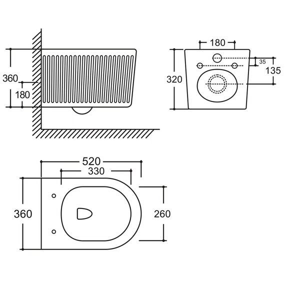 Унитаз подвесной безободковый Azario LUSTER AZ-2285 с тонкой крышкой микролифт (Система смыва торнадо) - фото 8