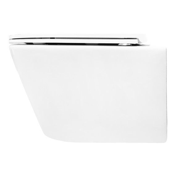 Унитаз подвесной безободковый Azario VELA AZ-2480 с тонкой крышкой микролифт (Система смыва торнадо) - фото 3