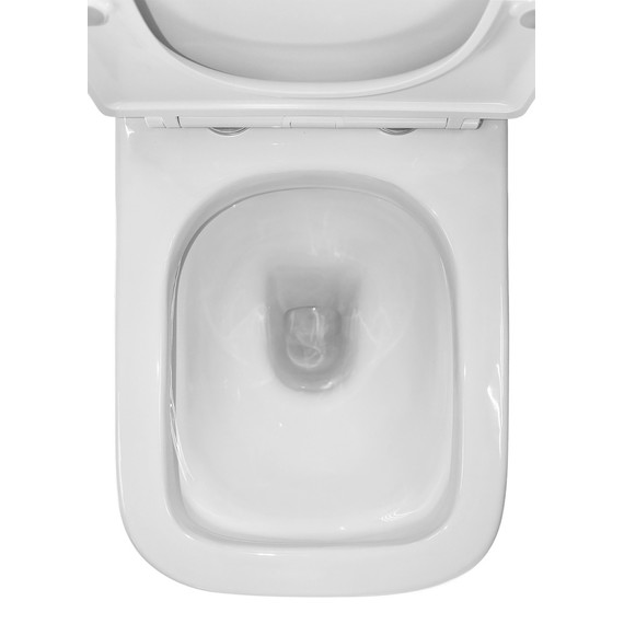 Унитаз-компакт безободковый Azario SAVIA AZ-8303D-s с с быстросъемным сиденьем микролифт - фото 10