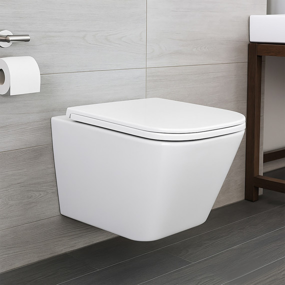 Унитаз подвесной безободковый Azario PRO PRO-0002 UQ3 с тонкой крышкой микролифт (Система смыва торнадо) - фото 13