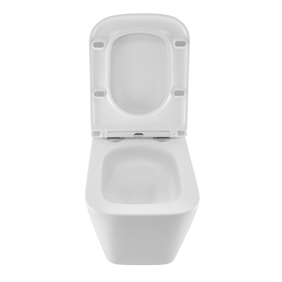 Унитаз подвесной безободковый Azario PRO PRO-0002 UQ3 с тонкой крышкой микролифт (Система смыва торнадо) - фото 5