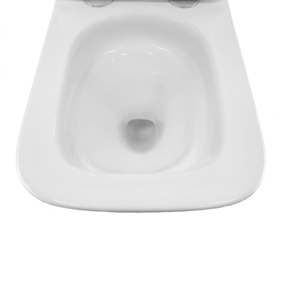 Унитаз подвесной безободковый Azario PRO PRO-0002 UQ3 с тонкой крышкой микролифт (Система смыва торнадо) - фото 8