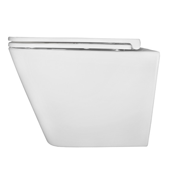 Унитаз подвесной безободковый Azario PRO PRO-0002 UQ3 с тонкой крышкой микролифт (Система смыва торнадо) - фото 3