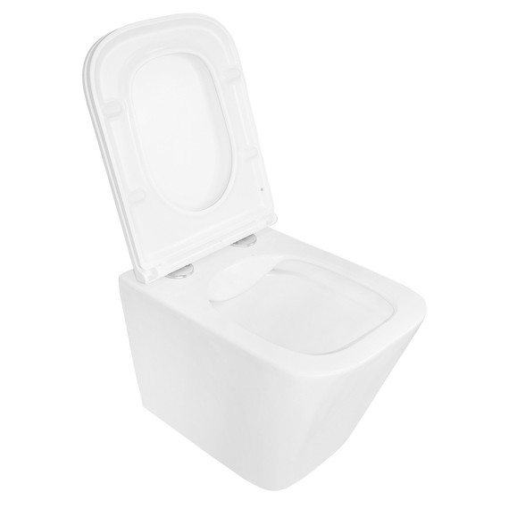 Унитаз подвесной безободковый Azario PRO PRO-0002 с тонкой крышкой микролифт - фото 5