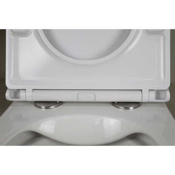 Унитаз подвесной безободковый Azario PRO PRO-0002 с тонкой крышкой микролифт - фото 7