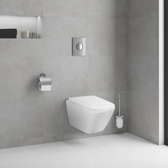 Унитаз подвесной безободковый Azario PRO PRO-0002 с тонкой крышкой микролифт - фото 11