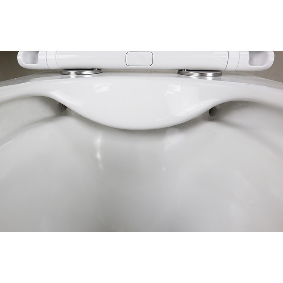 Унитаз подвесной безободковый Azario PRO PRO-0002 с тонкой крышкой микролифт - фото 6