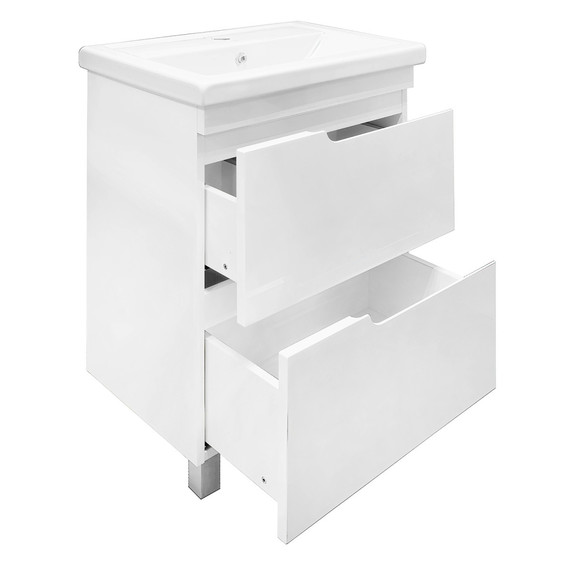 Тумба напольная с раковиной Azario Kantri 60/2H 60 см CS00097250 - фото 4