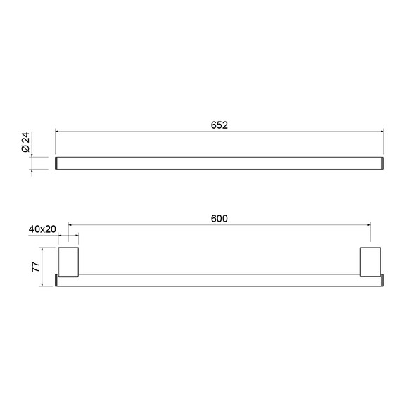 Полотенцедержатель Timo Luiro 18553/17, цвет золото матовое - фото 2