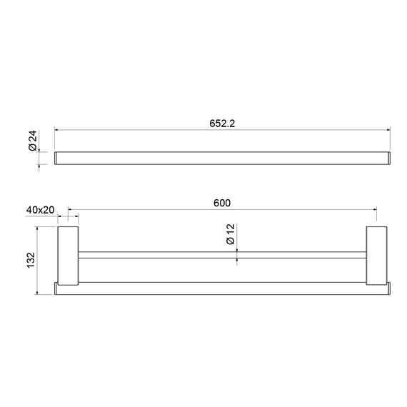 Полотенцедержатель Timo Luiro 18556/18, цвет чёрное золото - фото 2