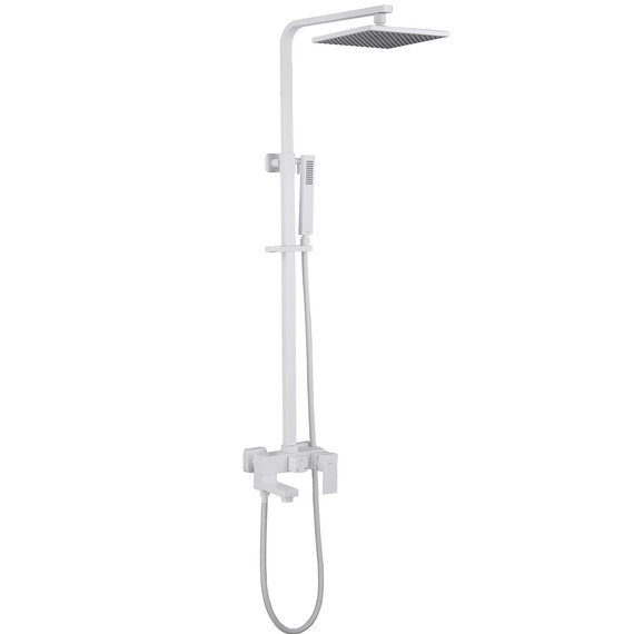 Душевая стойка Abber Daheim AF8216WL, белый матовый - фото 