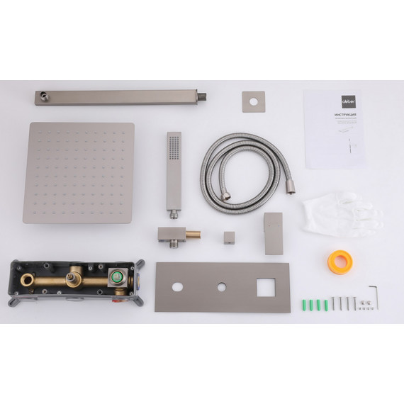 Душевая система для душа Abber Daheim AF8218SP (со скрытой частью) сатин - фото 3