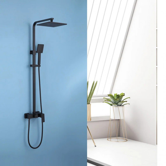 Душевая стойка Abber Daheim AF8220BL, чёрный матовый - фото 2