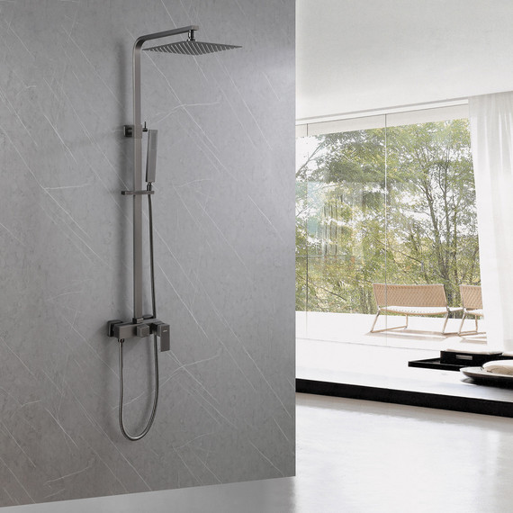 Душевая стойка Abber Daheim AF8220NGL, никель - фото 2