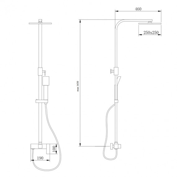 Душевая стойка Abber Daheim AF8220NGL, никель - фото 3