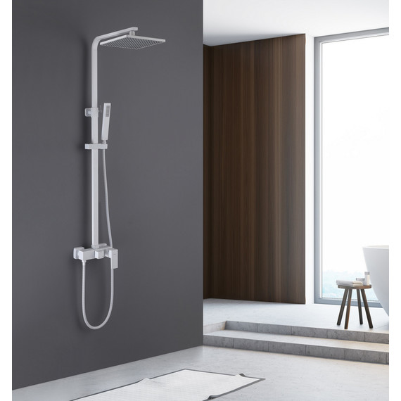 Душевая стойка Abber Daheim AF8220WL, белый матовый - фото 2