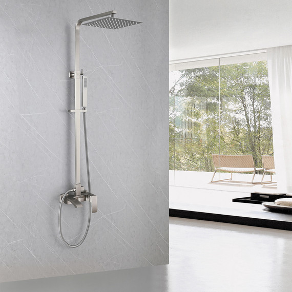 Душевая стойка Abber Wasserfall AF8616SPL, сатин - фото 2