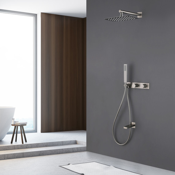 Душевая система для ванны Abber Rund AF8717SP (со скрытой частью) сатин - фото 2