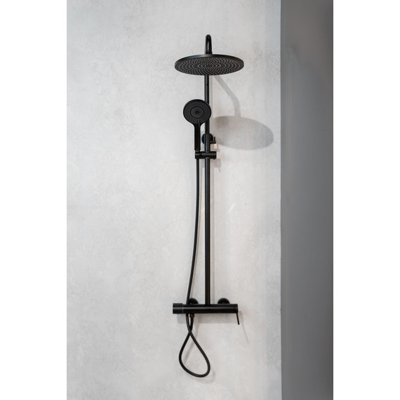 Душевая стойка Abber Emotion AF8816BL, чёрный матовый - фото 3