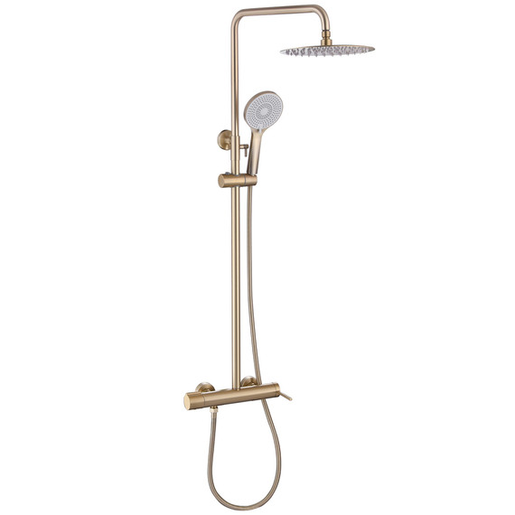 Душевая стойка Abber Emotion AF8816GL, золото матовое - фото 