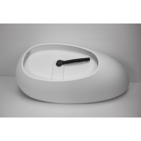 Ванна отдельностоящая Abber Stein 170x80 см AS9611NM-1.7, белый матовый - фото 10