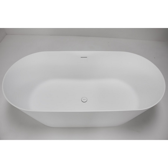 Ванна отдельностоящая Abber Stein 160x70 см AS9626, белый матовый - фото 7