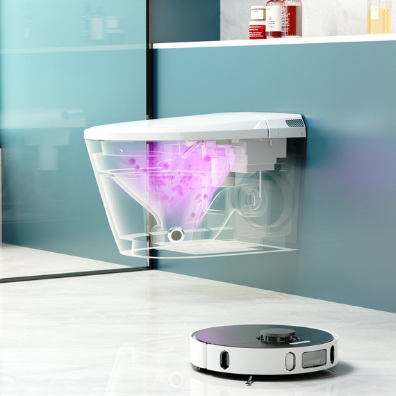 Инсталляция с подвесным унитазом комплект: Abber AC0101P2 с подвесным импульсным унитазом-биде Bequem AC1119S с крышкой микролифт - фото 23