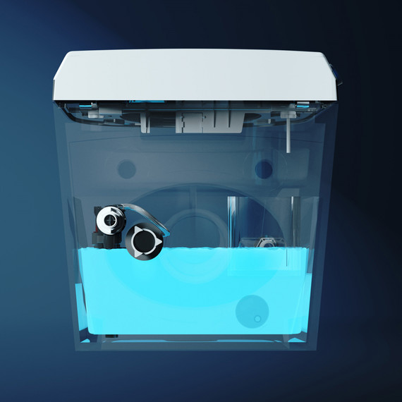 Инсталляция с подвесным унитазом комплект: Abber AC0101P2 с подвесным импульсным унитазом-биде Bequem AC1119S с крышкой микролифт - фото 24