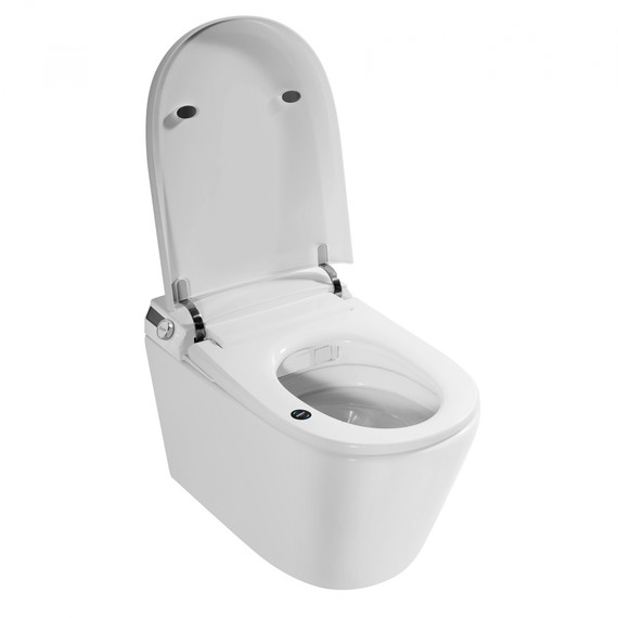 Инсталляция с подвесным унитазом комплект: Abber AC0101P2 с подвесным импульсным унитазом-биде Bequem AC1119S с крышкой микролифт - фото 7