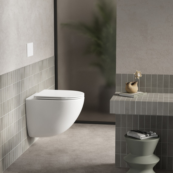 Инсталляция с подвесным унитазом комплект: Abber AC0105 с подвесным унитазом Bequem AC1131TC с крышкой микролифт, кнопка смыва AC0120 хром глянцевый (система смыва Торнадо) - фото 3