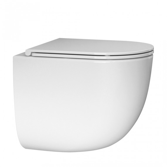 Инсталляция с подвесным унитазом комплект: Abber AC0105 с подвесным унитазом Bequem AC1132TC с крышкой микролифт, кнопка смыва AC0121 хром глянцевый (система смыва Торнадо) - фото 2