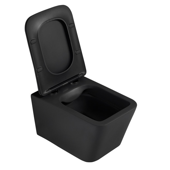 Инсталляция с подвесным унитазом комплект: Abber AC0105 с подвесным унитазом Rechteck AC1201MB с крышкой микролифт, кнопка смыва AC0121MW белая матовая - фото 4