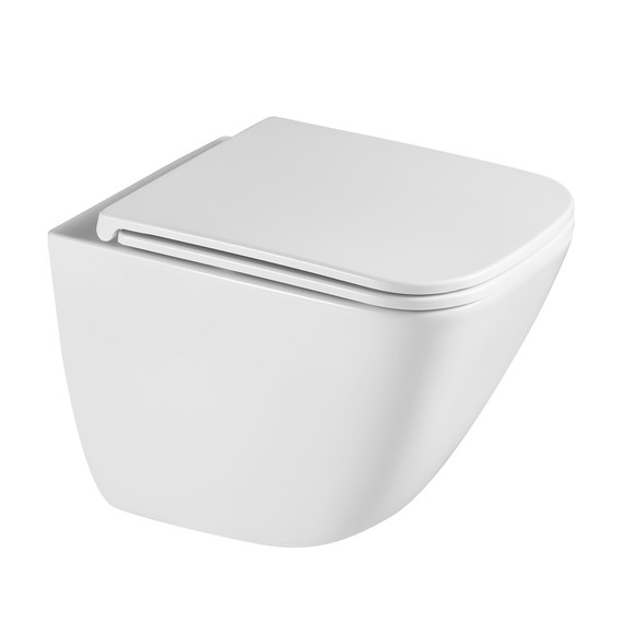 Инсталляция с подвесным унитазом комплект: Abber AC0105 с подвесным унитазом Rechteck AC1220TC с крышкой микролифт, кнопка смыва AC0120 хром глянцевый (система смыва Торнадо) - фото 2