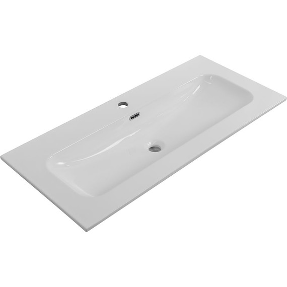 Тумба подвесная с раковиной Cezares DUET-N-1000-2C-SO-GPR-P 100 см (раковина CZR-8073-100) серый жемчужный - фото 2