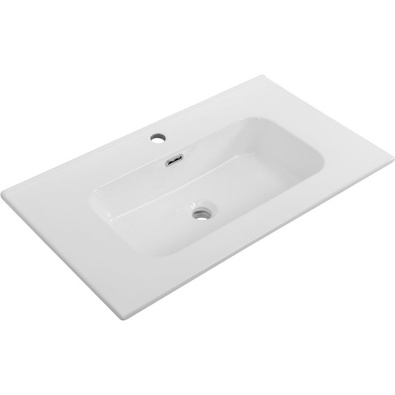 Тумба подвесная с раковиной Cezares DUET-N-800-2C-SO-GPR-P 80 см (раковина CZR-8095-80) серый жемчужный - фото 2