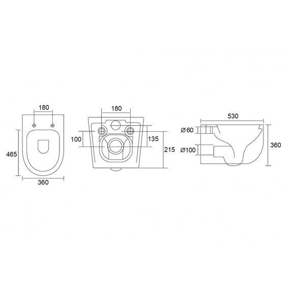 Унитаз подвесной безободковый Abber Bequem AC1104TMW с тонкой крышкой микролифт (система смыва Торнадо) белый матовый - фото 11