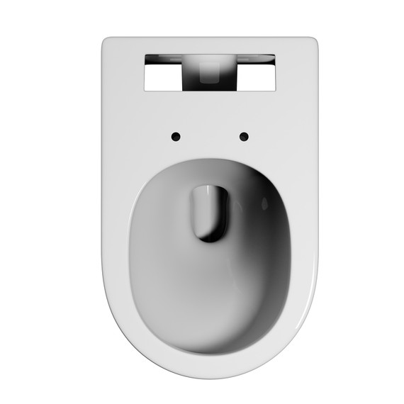 Унитаз подвесной импульсный Abber Bequem AC1126P с тонкой крышкой микролифт - фото 9