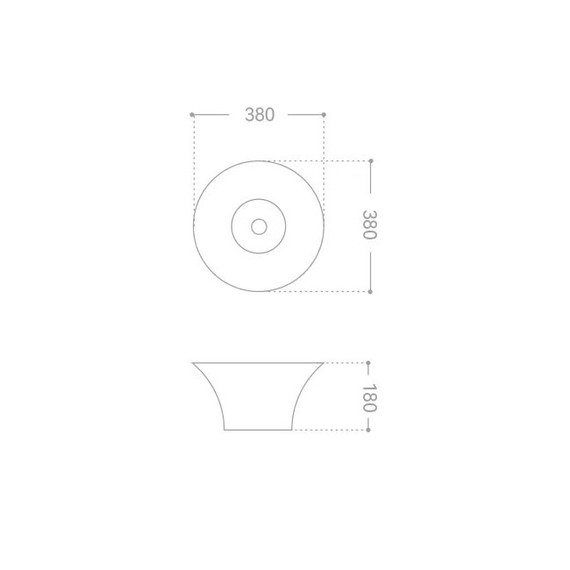 Раковина-чаша Abber Bequem 38 см AC2125 - фото 6