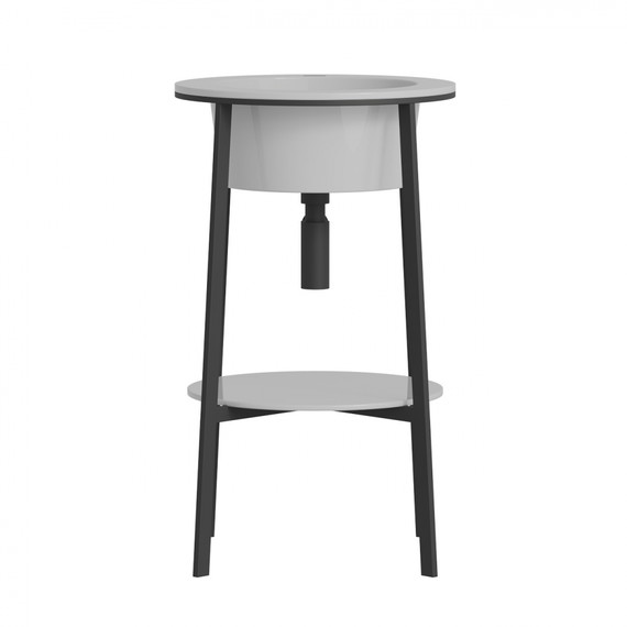 Раковина с консолью Abber Bequem 50 см AC2130 - фото 