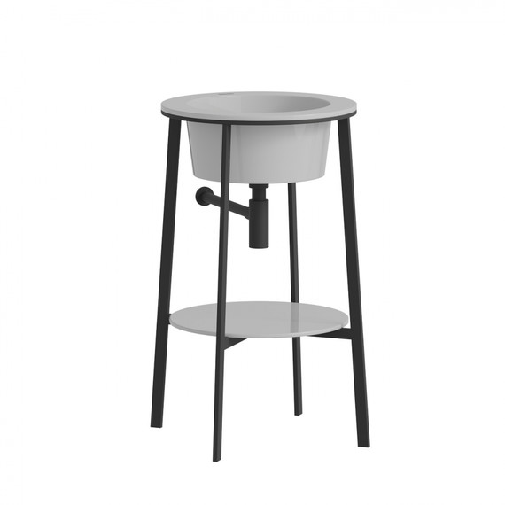 Раковина с консолью Abber Bequem 50 см AC2130 - фото 2